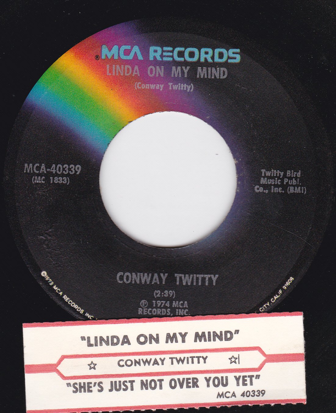 Linda On My Mind/She's Just Not Over You Yet (7