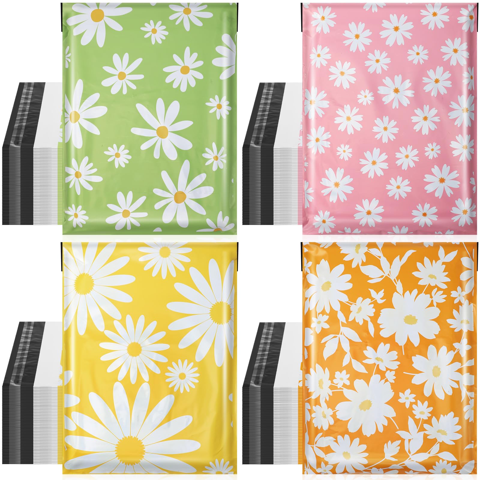 Sinload 80 Pcs Cute Poly Mailers Bulk 10 x 13 Inch Designer Poly Mailer Packaging Bags Heavy Duty Waterproof Self Seal Shipping Bags Large Mailing