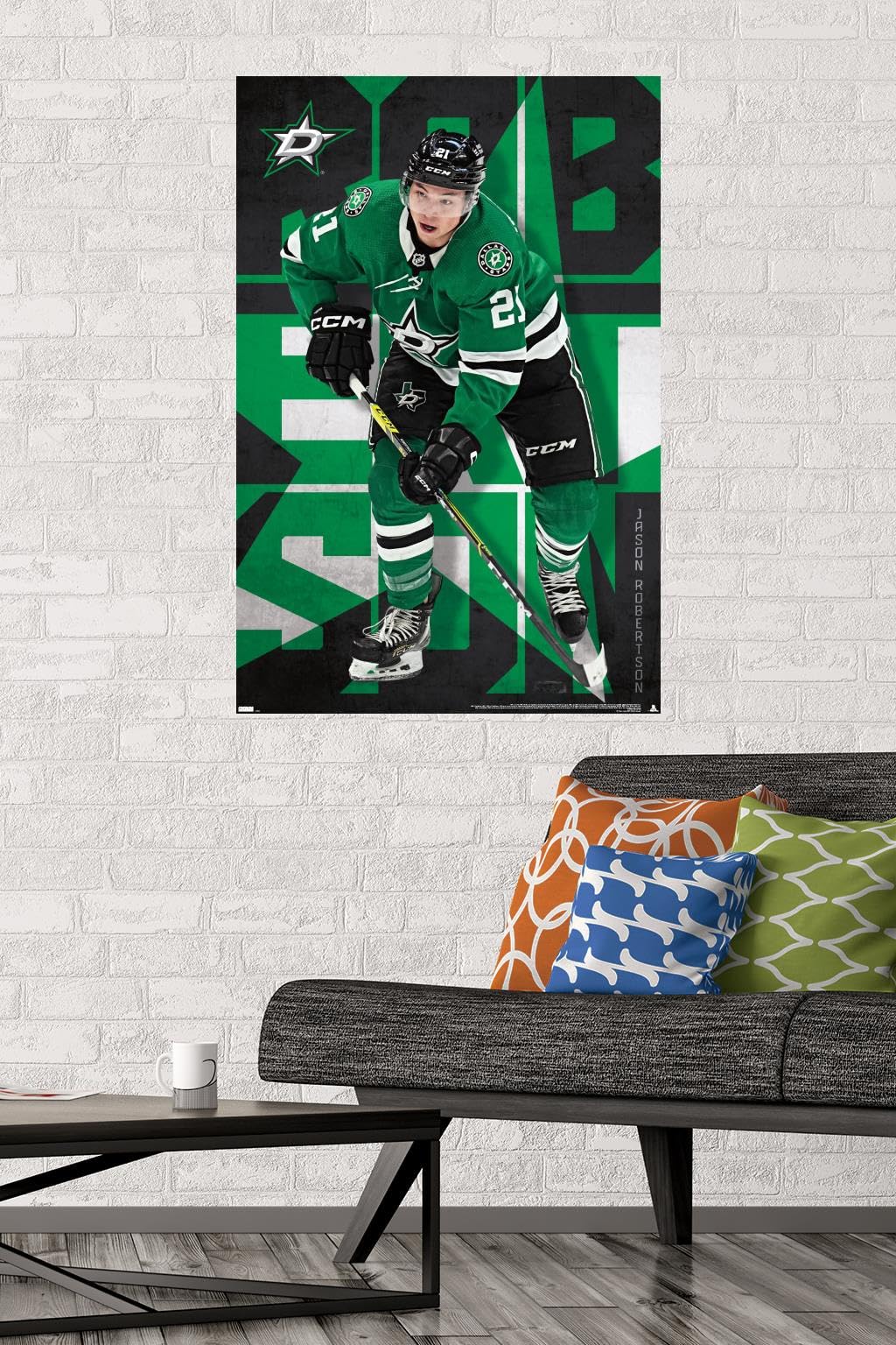 Trends International NHL Dallas Stars - Jason Robertson 23 Wall Poster, 34L x 22.4W, Unframed Version
