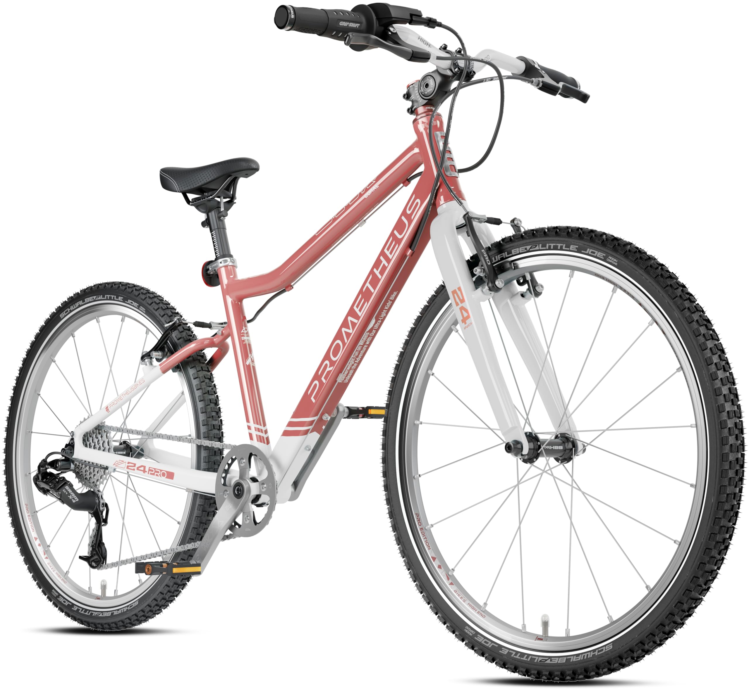 PROMETHEUS BICYCLES PRO Fahrrad 24 Zoll Mdchen | Premium Kinderfahrrad 24  Zoll alu | Fahrrad 24 Zoll ab 7 Jahre Super leicht | 8 Gang SRAM X4 ...