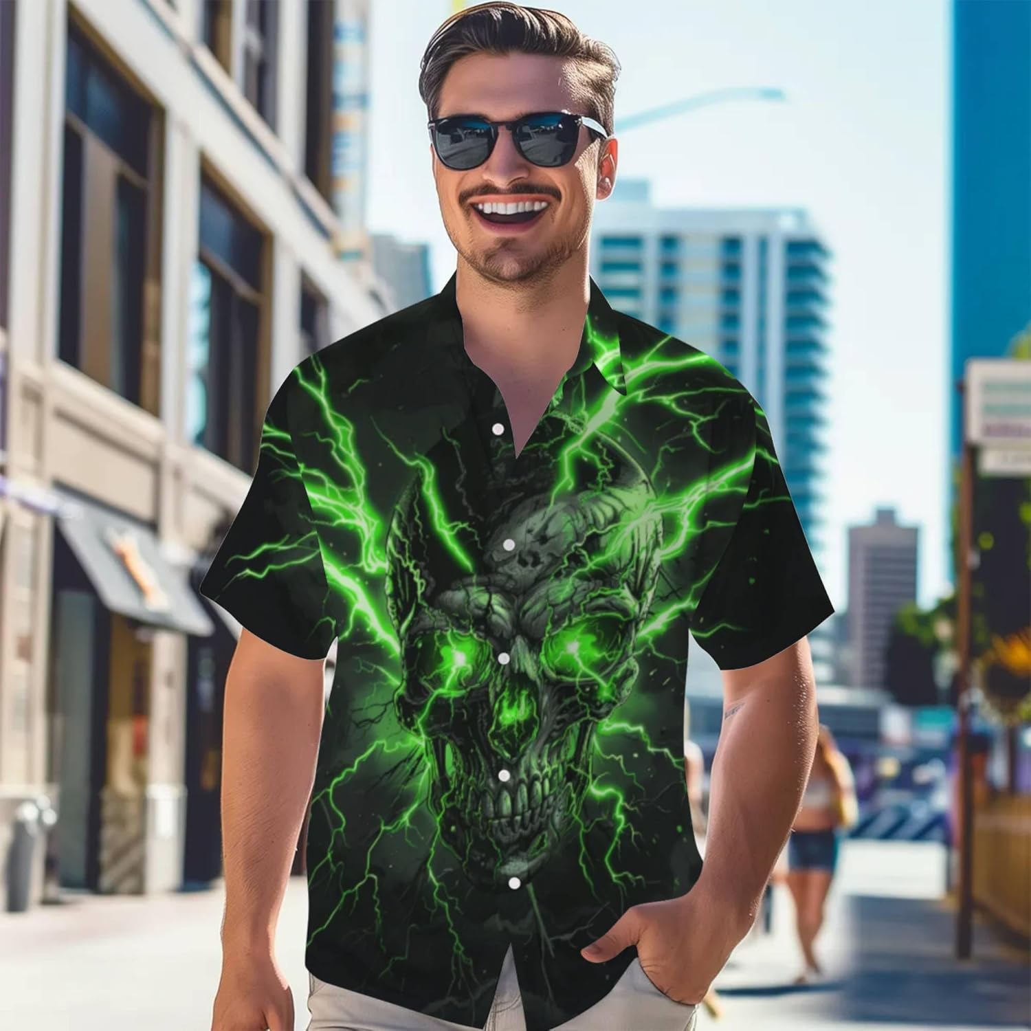 3D Pattern Print Shirt with UniqueDesign Stylish Casual Wear Creative Graphic Shirt Comfortable Fit Perfect for Everyday - Image 6