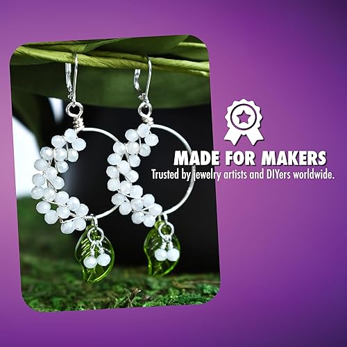 Miniatura 7 de Artistic Wire, Alambre de cobre de color chapado en plata de 0.032 in de calibre 20, resistente al deslustre, amatista, 25 pies  24.9 ft