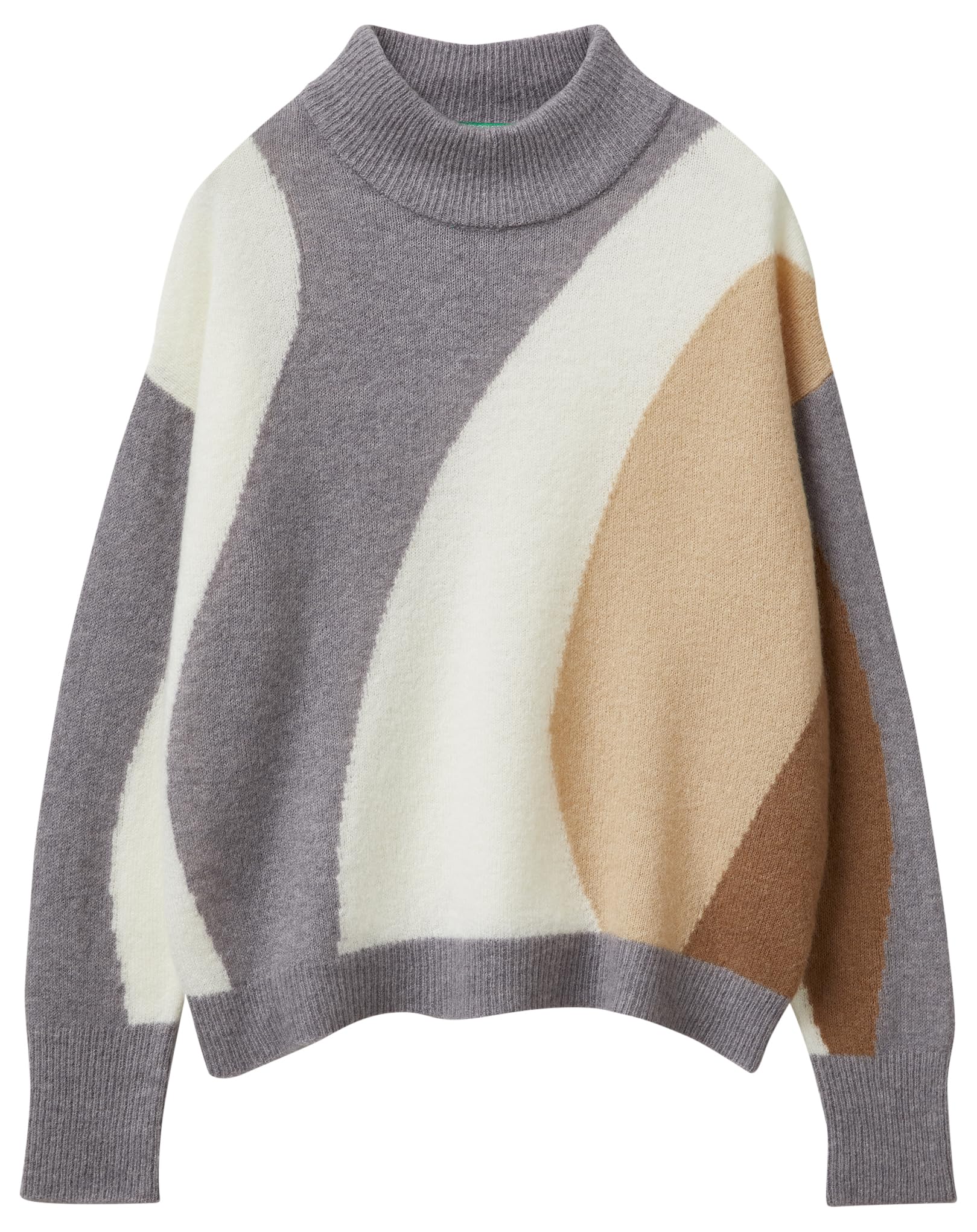 United Colors of Benetton Maglia G/C M/L 11cze10er Maglione Donna (Pacco da 1)