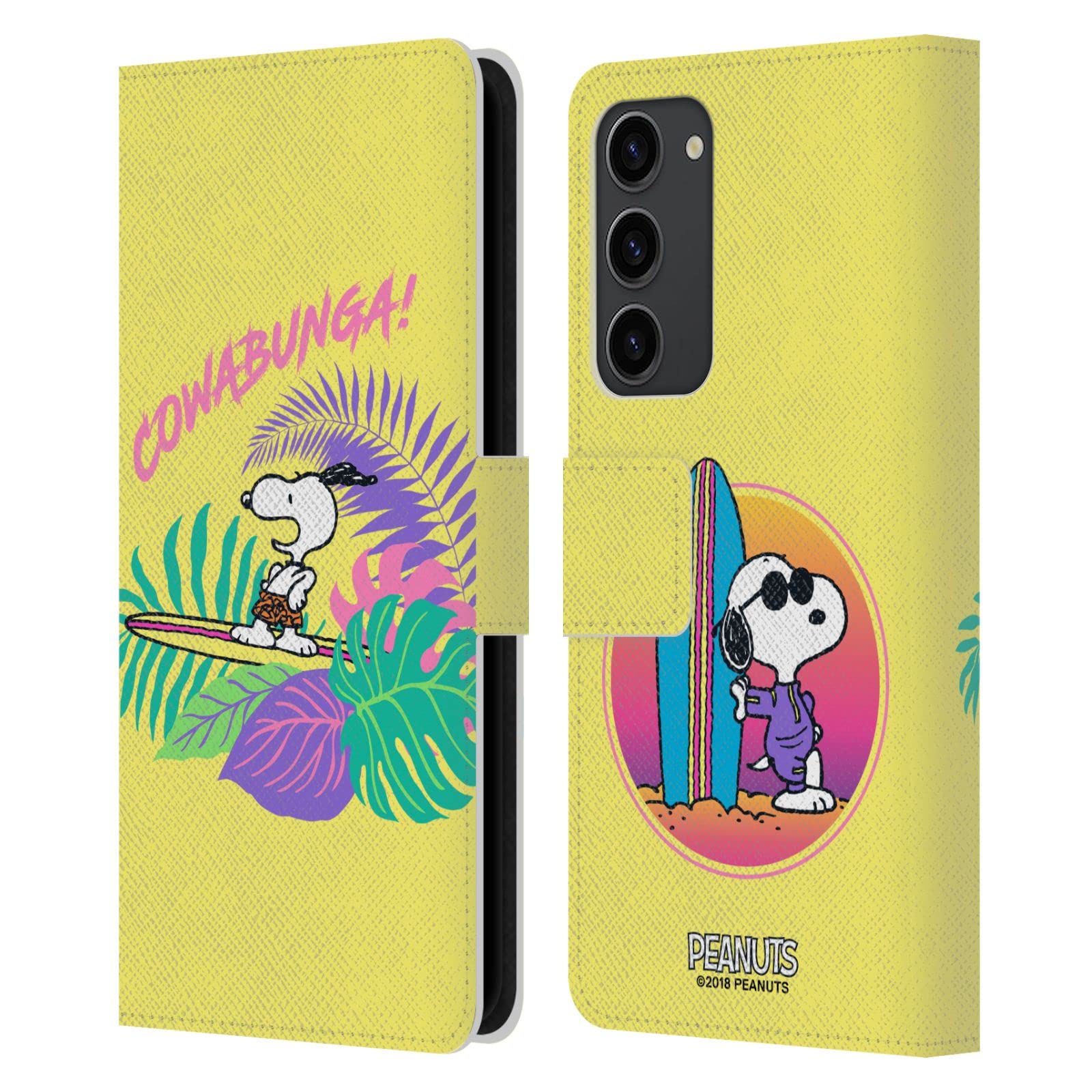 Carcasa de cuero tipo libro Peanuts Cowabunga Samsung Galaxy S23+ 5G 7