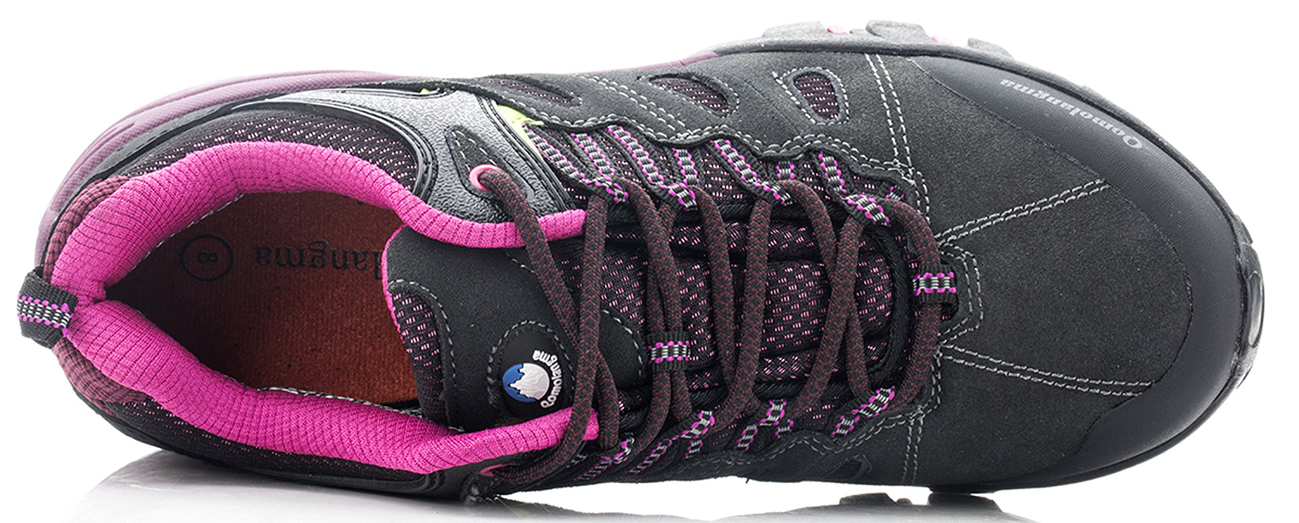 Qomolangma Womens Suede Slip Resistant Hiking Shoes Walking