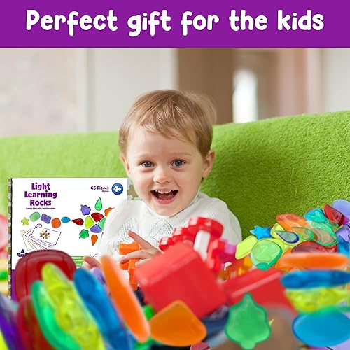 Miniatura 5 de STEAM by Roylco Light Learning Rocks - 6 recursos de aprendizaje de colores para niños - Colección Nature for Learning