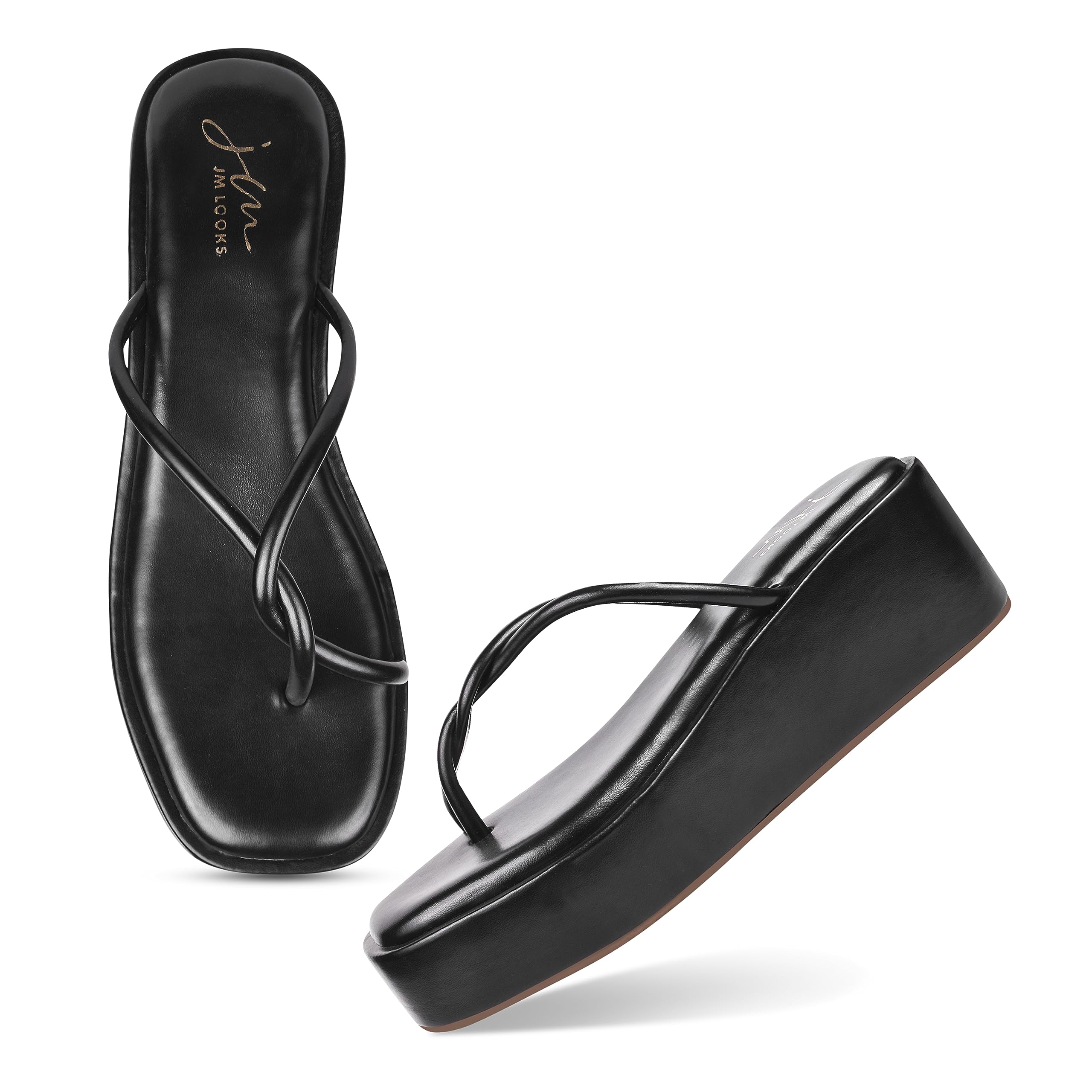 JM LOOKS Fashion Stylish Casual Wedges Heel Sandal Fancy Comfortable Sole For Womens & Girls (B0CFHKPTPP) Amazon Price History, Amazon Price Tracker