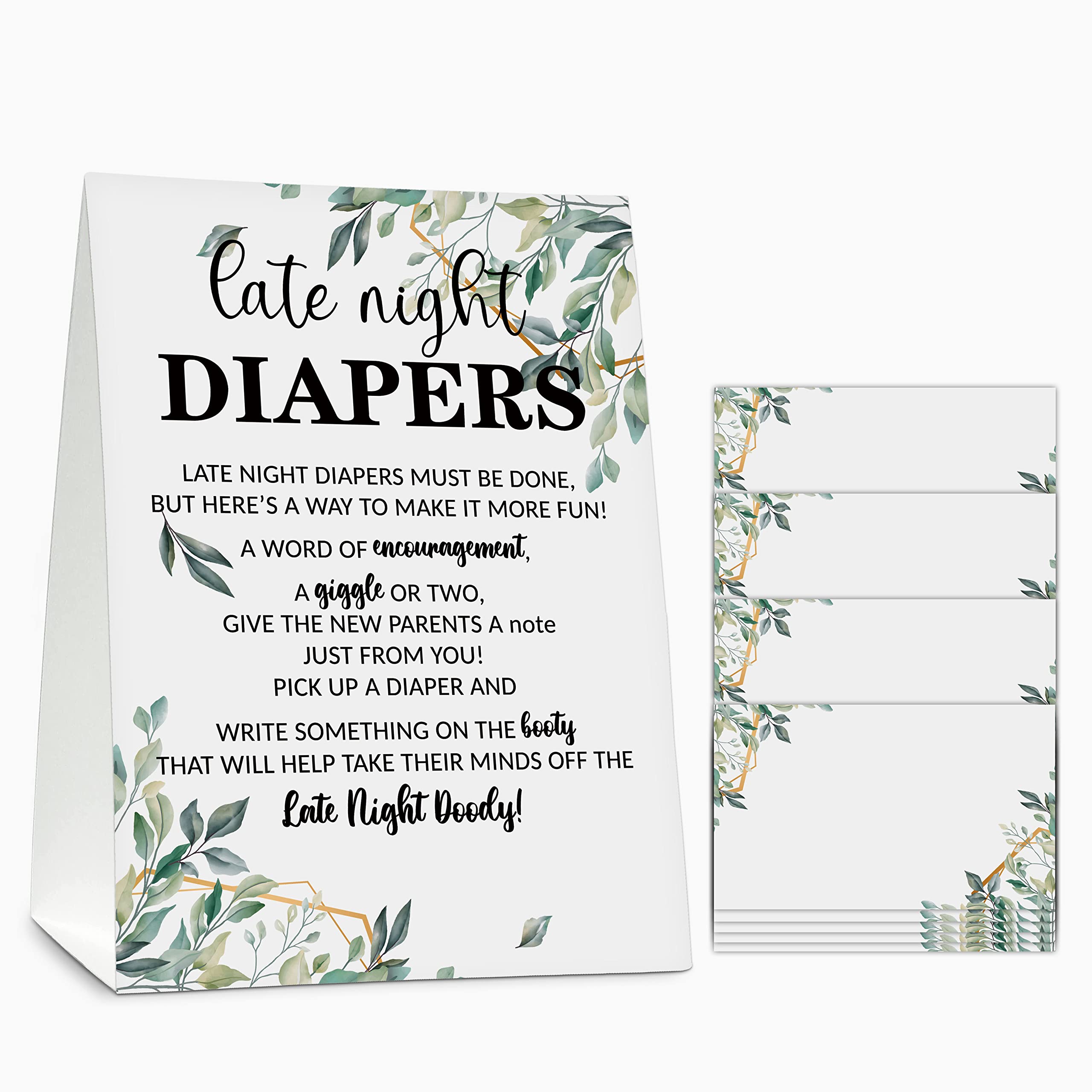 Late Night Diapers Printable Sign