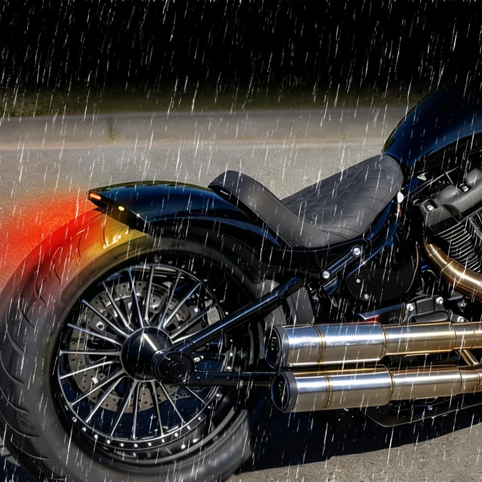 Błotnik tylny do motocykla Dla Softail Heritage Slim Street Bob FXBB Standard Deuce 2018-25 Osłona Tylnego Błotnika Motocykla