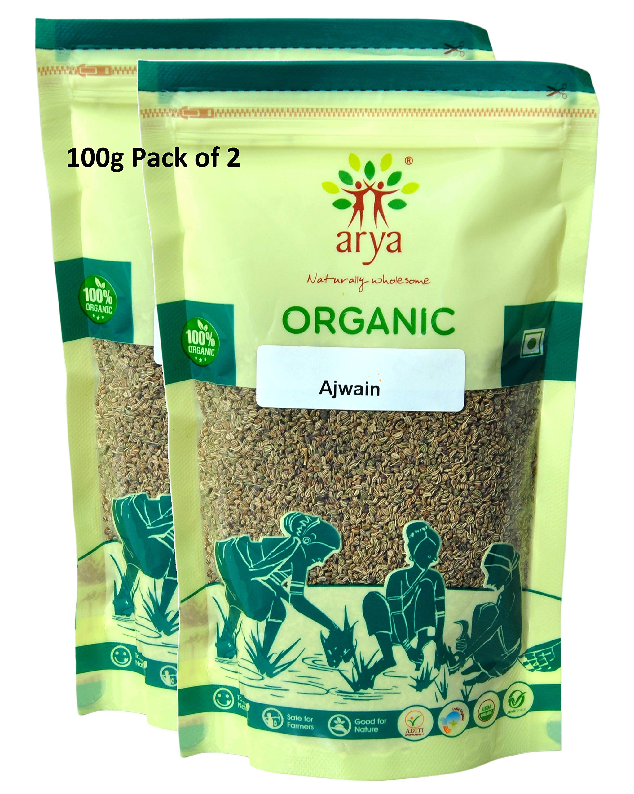 Buy Arya Farm Certified Edible Fresh Whole Ajwain Carom Seed Omam Oma