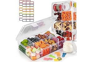 Parent Snack Box with Lock: Snackle Box Container Set for Kids