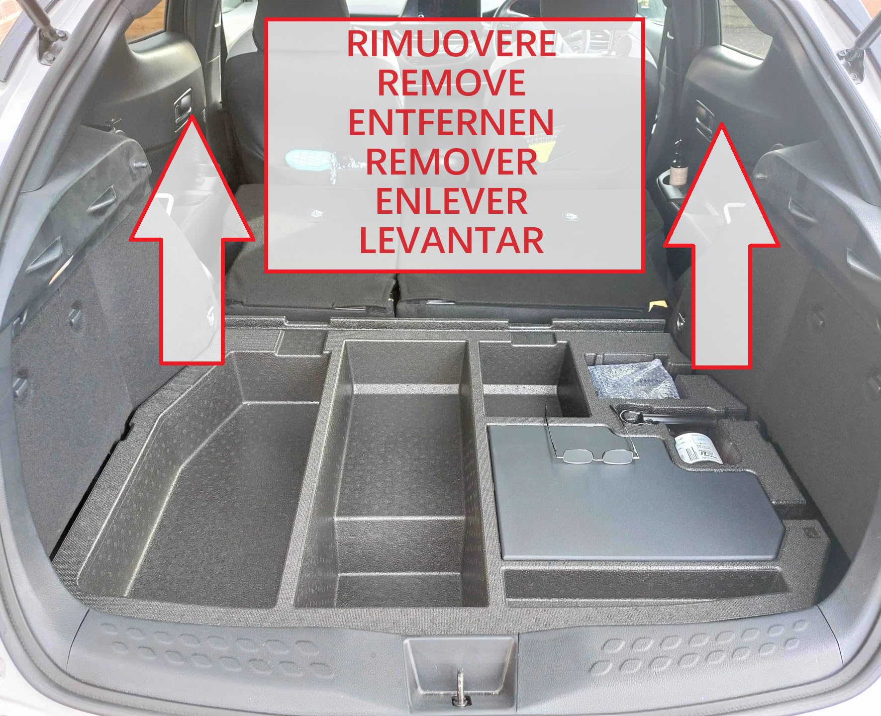 Kit Ruotino di Scorta 18" compatibile con Toyota C-HR con Cric, Chiave, Vite, Guanti e Sacca