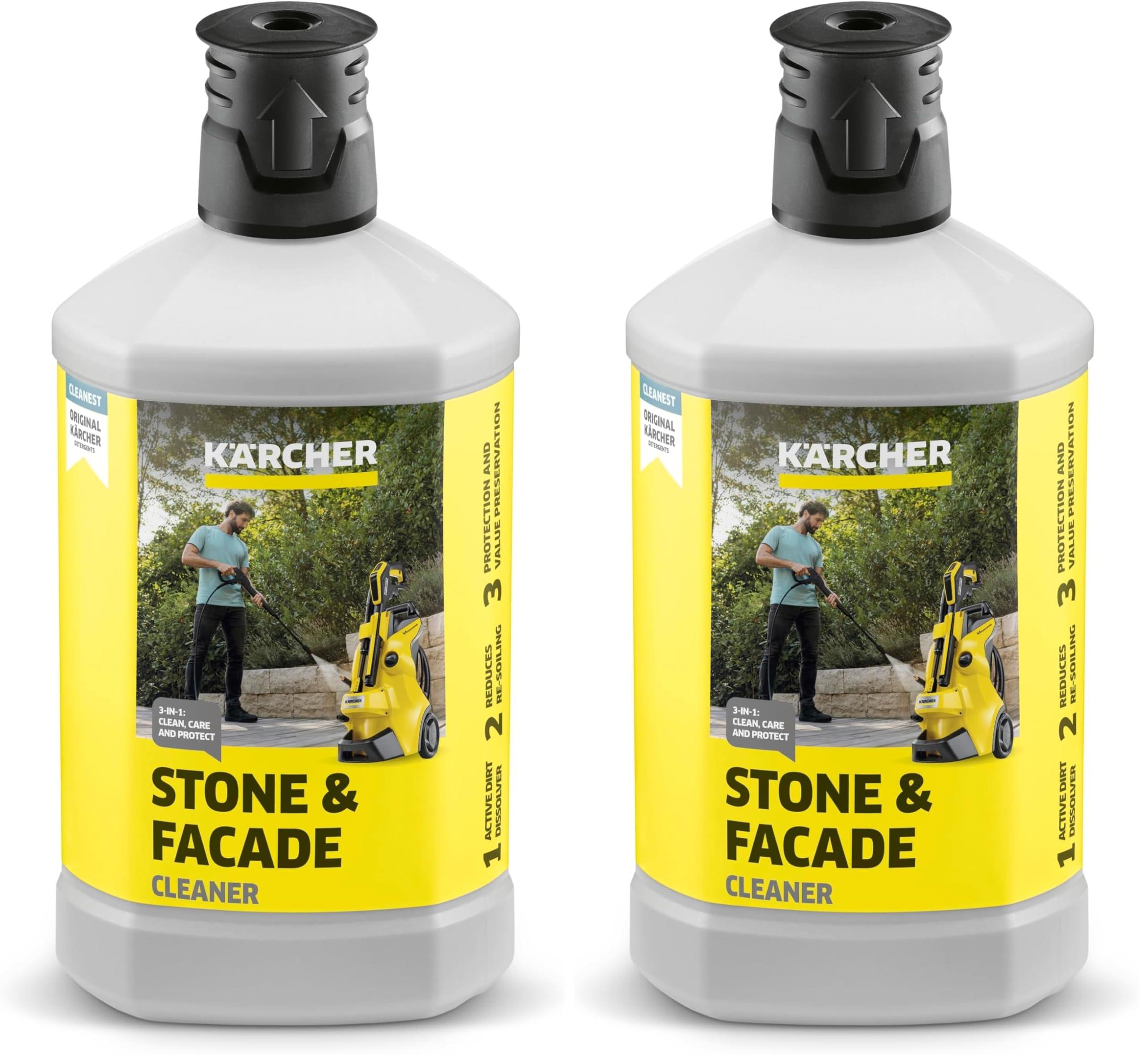 Kärcher Stein- und Fassadenreiniger 3-in-1 (1 l) (Packung mit 2)