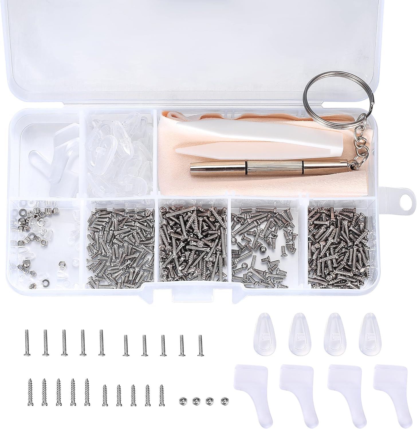 lzijun 525PCS Glasses Repair Tool Kit Set, Spectacle Repair Screwdriver