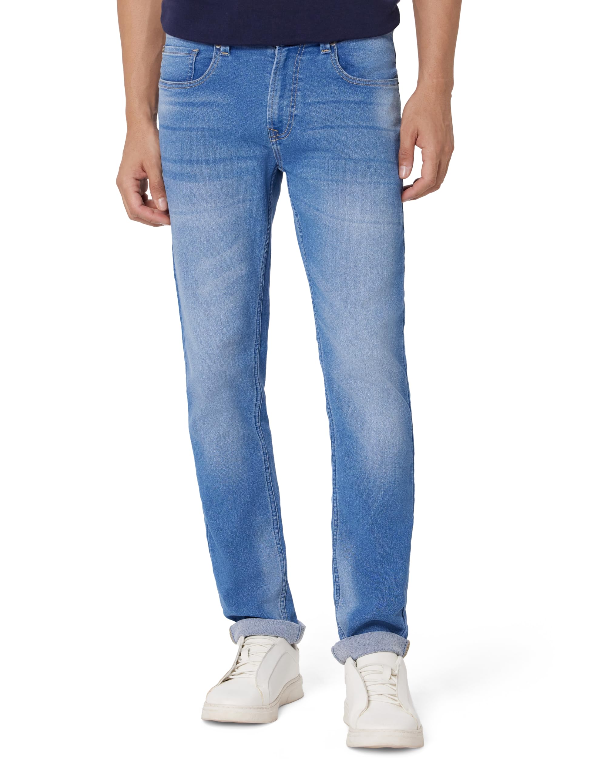 spykar Men's Regular Fit Mid Rise Jeans-picture-21