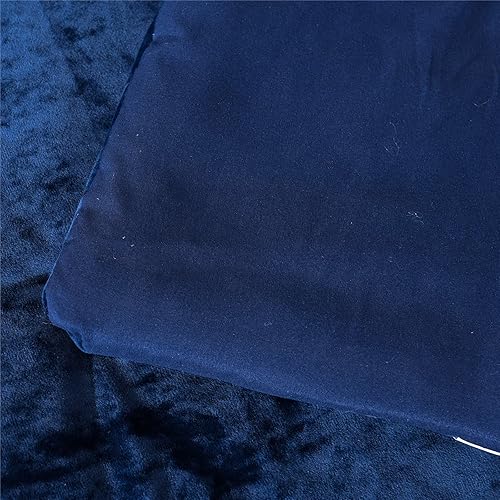 Miniatura 10 de Sunshine Nicole Juego de edredón de terciopelo envejecido, cara de terciopelo envejecido y reverso de microfibra sólida cepillada, con relleno de