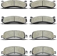 DYZJKWJW 8PCS Front Rear Brake Pads Kit for 2003-2006 Cadillac Escalade Chevy Tahoe Suburban Avalanche GMC Yukon Savana - Low Dust Quiet OE