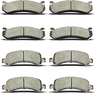 DYZJKWJW 8PCS Front Rear Brake Pads Kit for 2003-2006 Cadillac Escalade Chevy Tahoe Suburban Avalanche GMC Yukon Savana - Low Dust Quiet OE