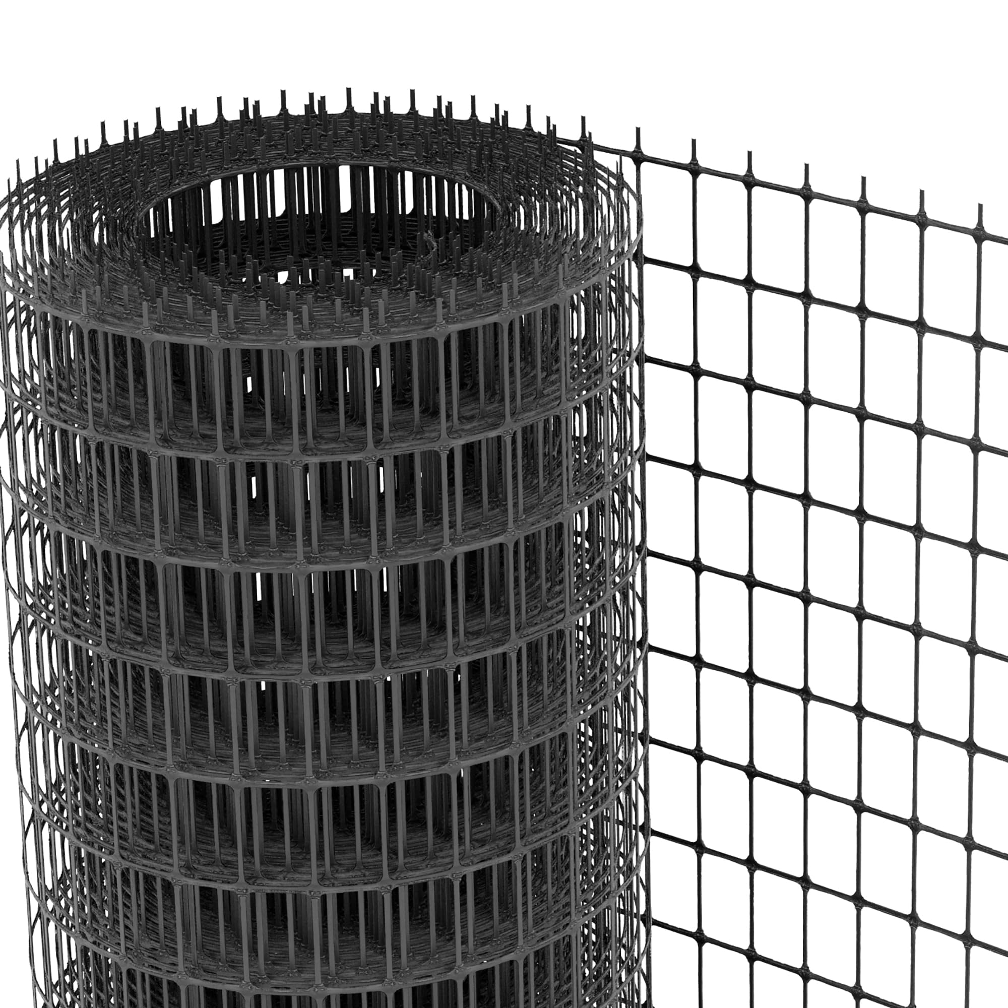 Tenax - Red de valla de plástico, color gris antracita, 1,00 x 25 m