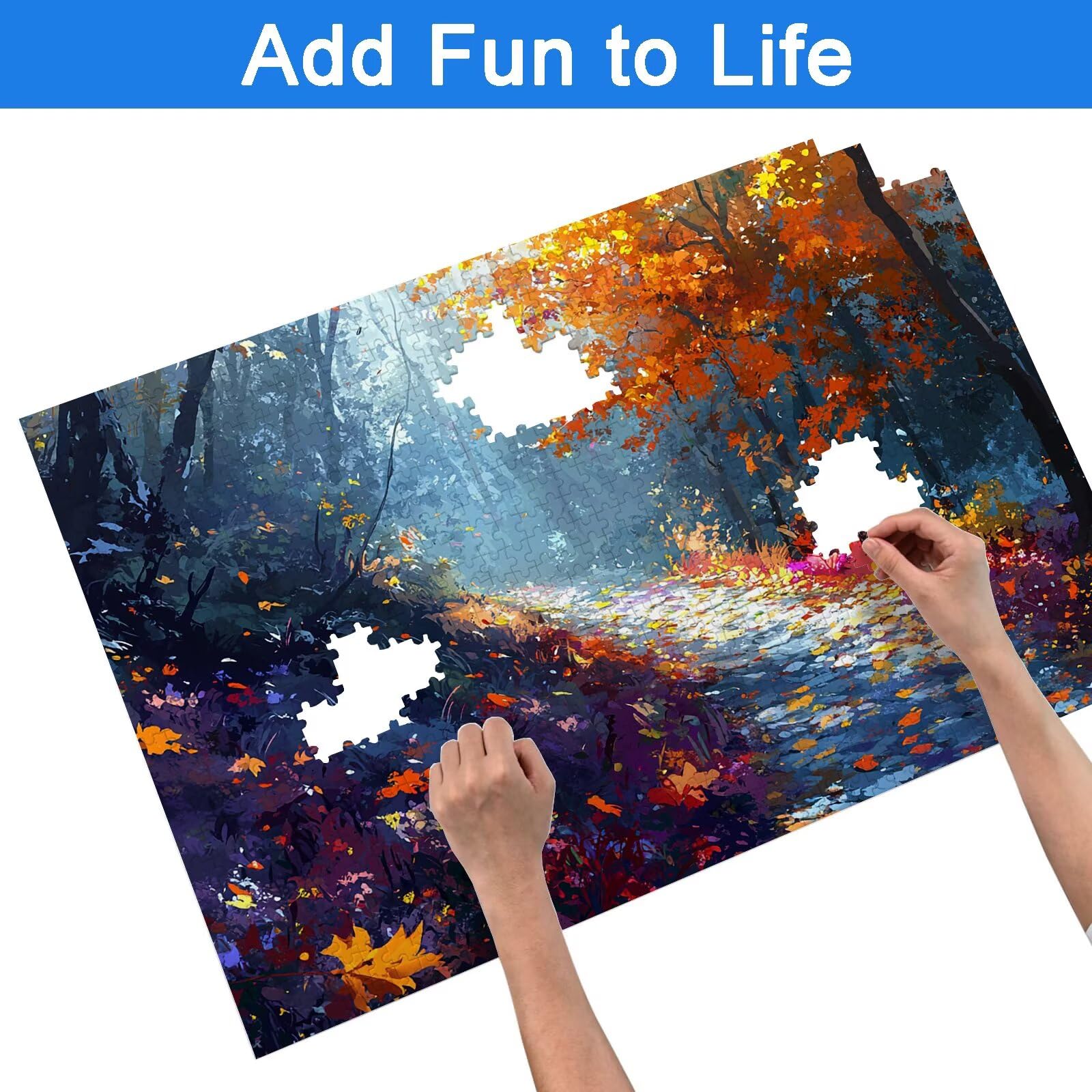 Puzzle 3000 Pezzi Paesaggio, Puzzle Autunno 3000 Pezzi Arte per Adulti e Bambini, Misura: 122x81 cm, Puzzles Legno per Adulti con Squisita Scatola di Imballaggio, Idea Regalo Donna, Regalo Uomo, -8861