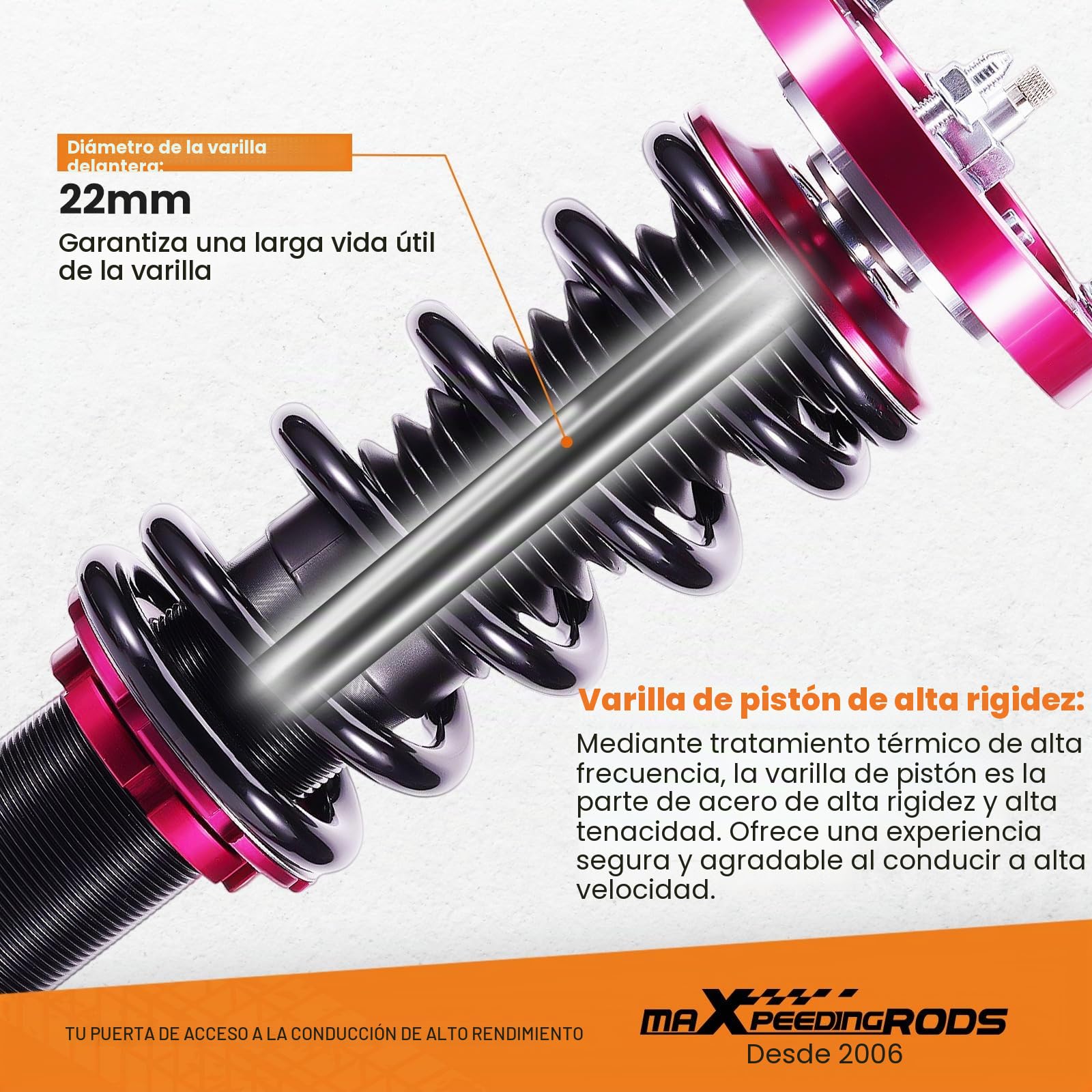 maXpeedingrods Amortiguadores Suspensión para BMW E46 3 Serie Sedán Coupe Touring 1998-2005