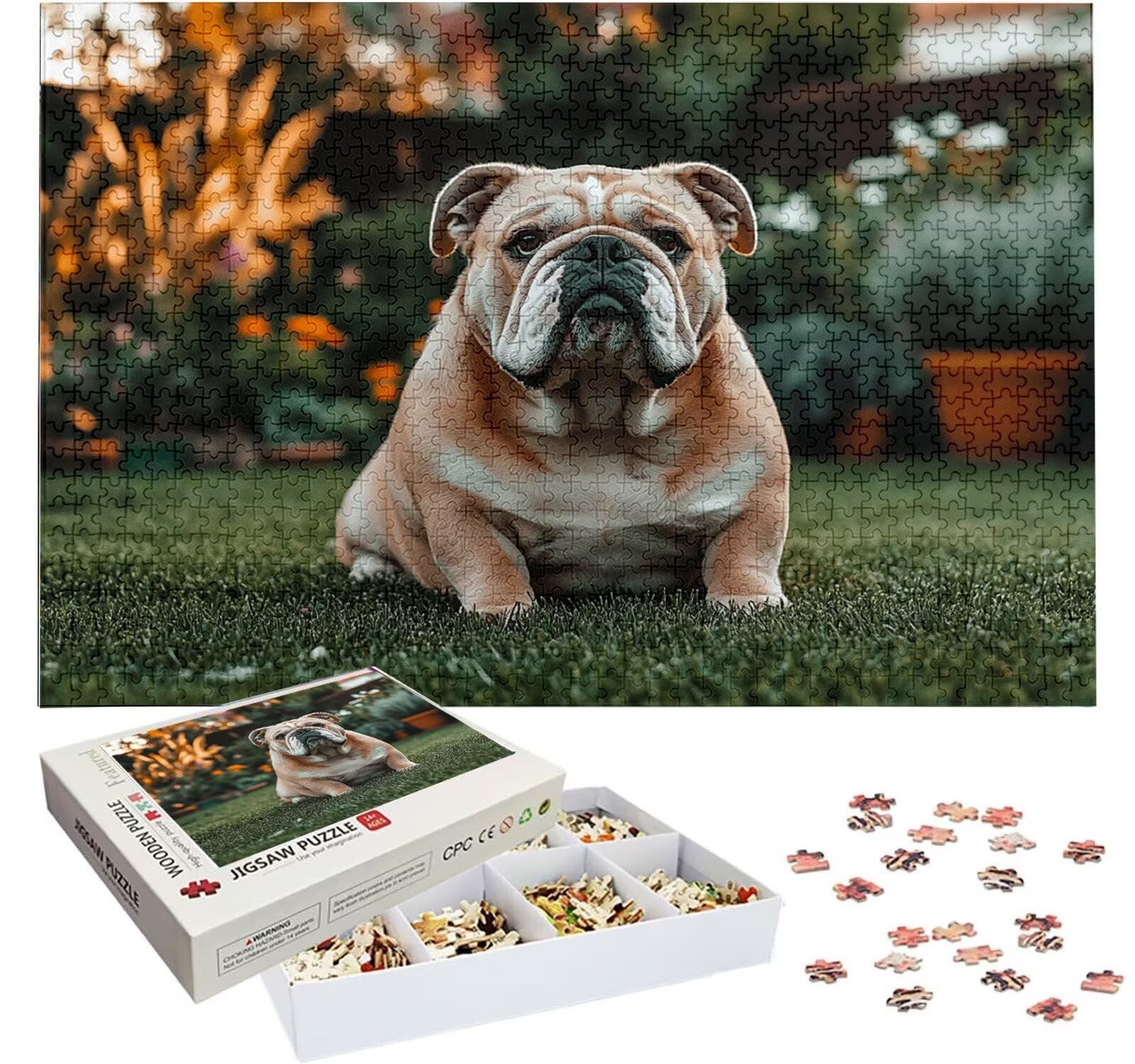 Puzzle Personalizado con Foto, Personalizada Rompecabezas Personalizado Diseña tu Logo Foto o Texto, Personalizado Navidad Halloween San Valentín Parejas Niños Familia Amigos h-4301