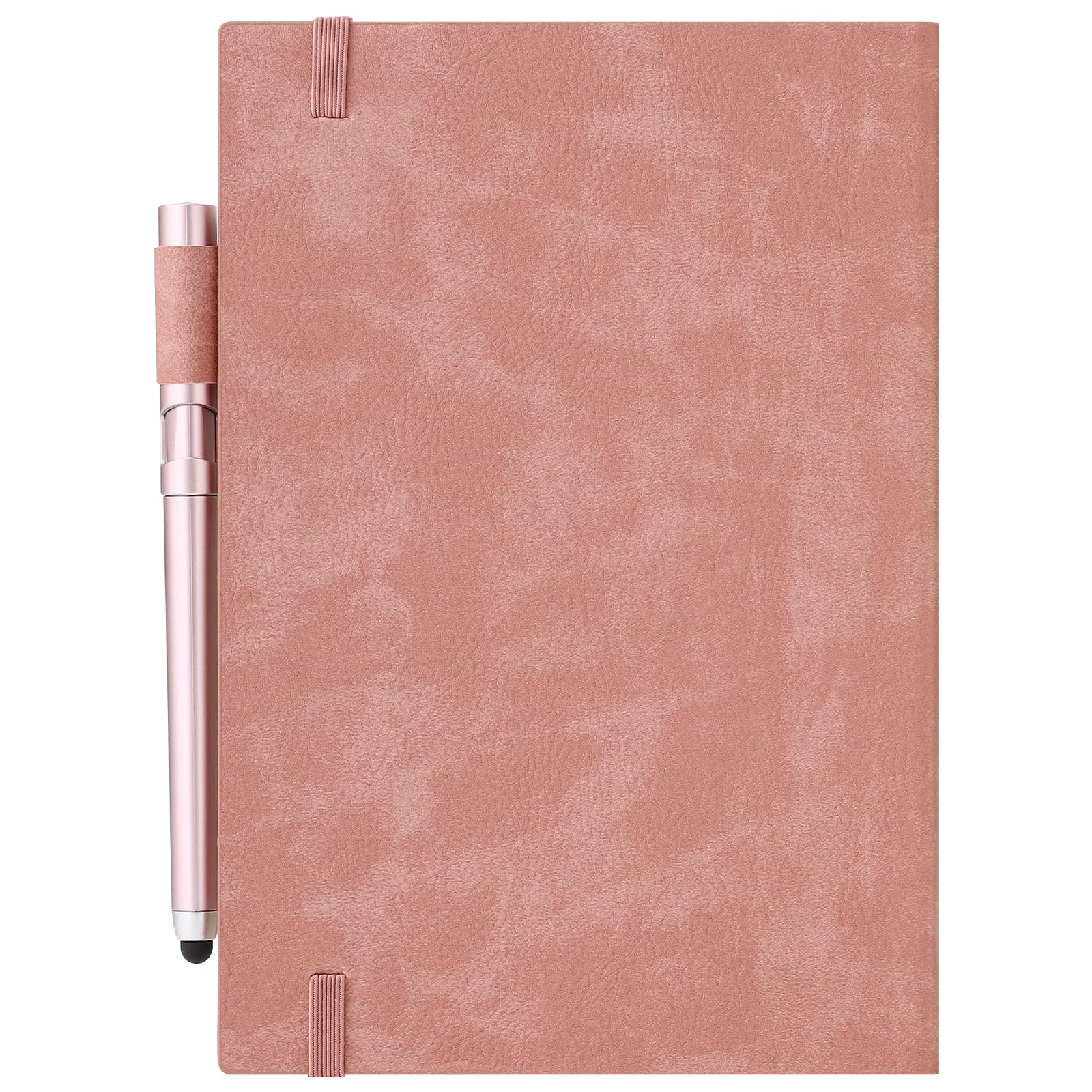 2027 Diary A5 Page a Day,Diary 2027 from Jan to Dec,Full Year Planner 2027,Hardcover Daily Planner with Colorful Monthly Tabs,Pen,Pen Loop, Inner Pocket, Bookmarks (Pink)