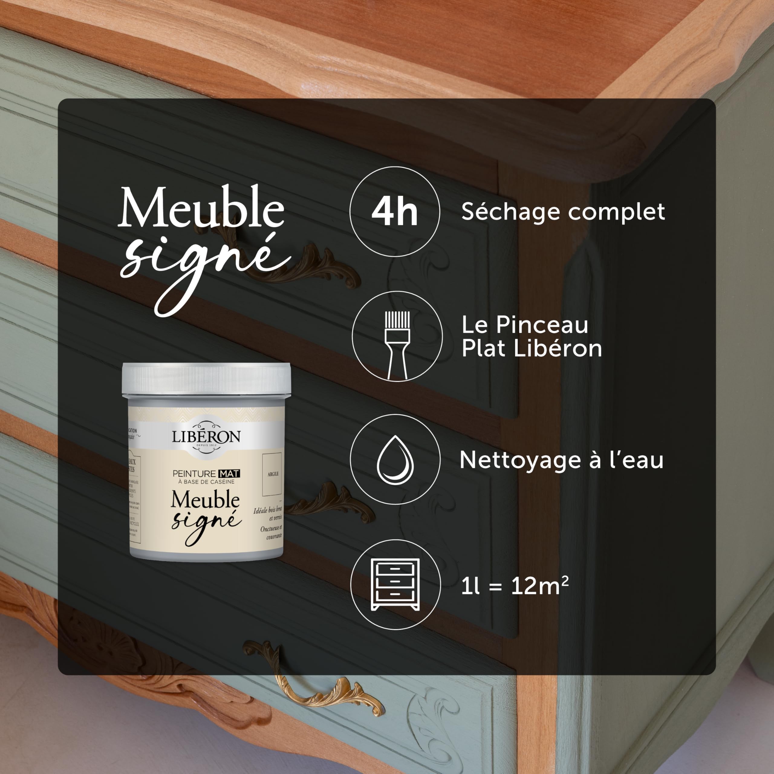 Libéron Peinture Meuble Signé MAT à Base de Caséine