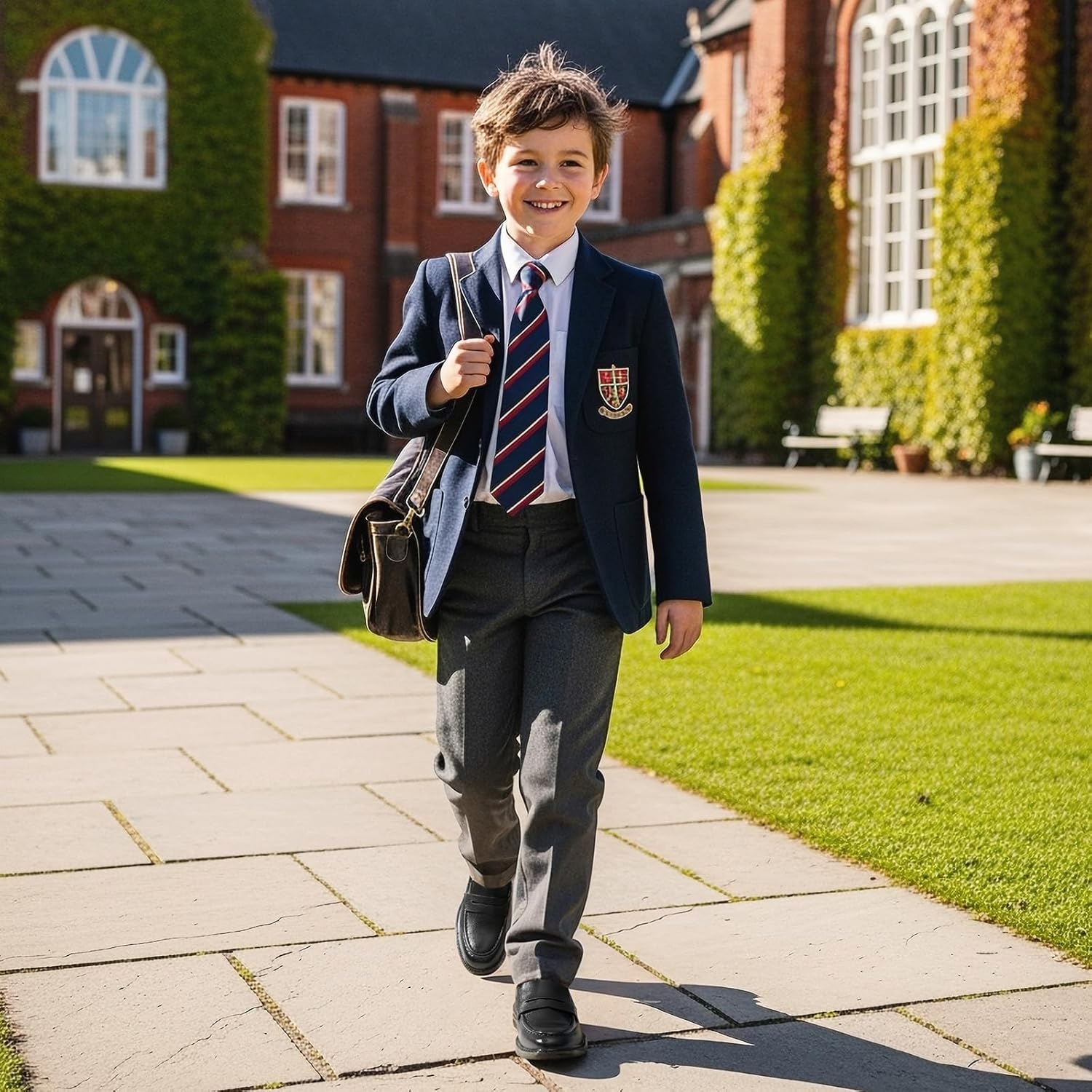 GINNI Boys Dress Shoes Slip-On Loafers Comfortable Lightweight Wedding Church Shoes for Toddler/Little Kid/Big Kid - Image 2