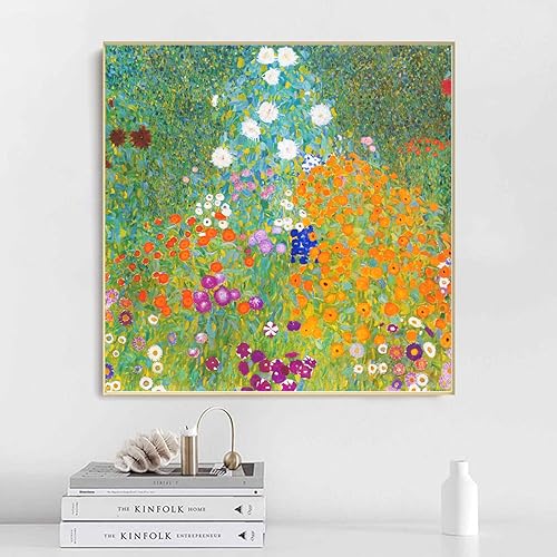 Miniatura 2 de Gustav Klimt - Lienzo decorativo para pared, impresiones de póster Bauerngarten, reproducción de pintura al óleo de flores, decoración moderna del