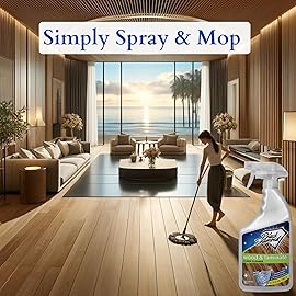 Black Diamond Stoneworks Wood, Laminate, Hardwood & Luxury Vinyl Floor Cleaner Spray - Multi-Purpose Mopping Solution for a Streak-Free Clean s (160 FL Oz)