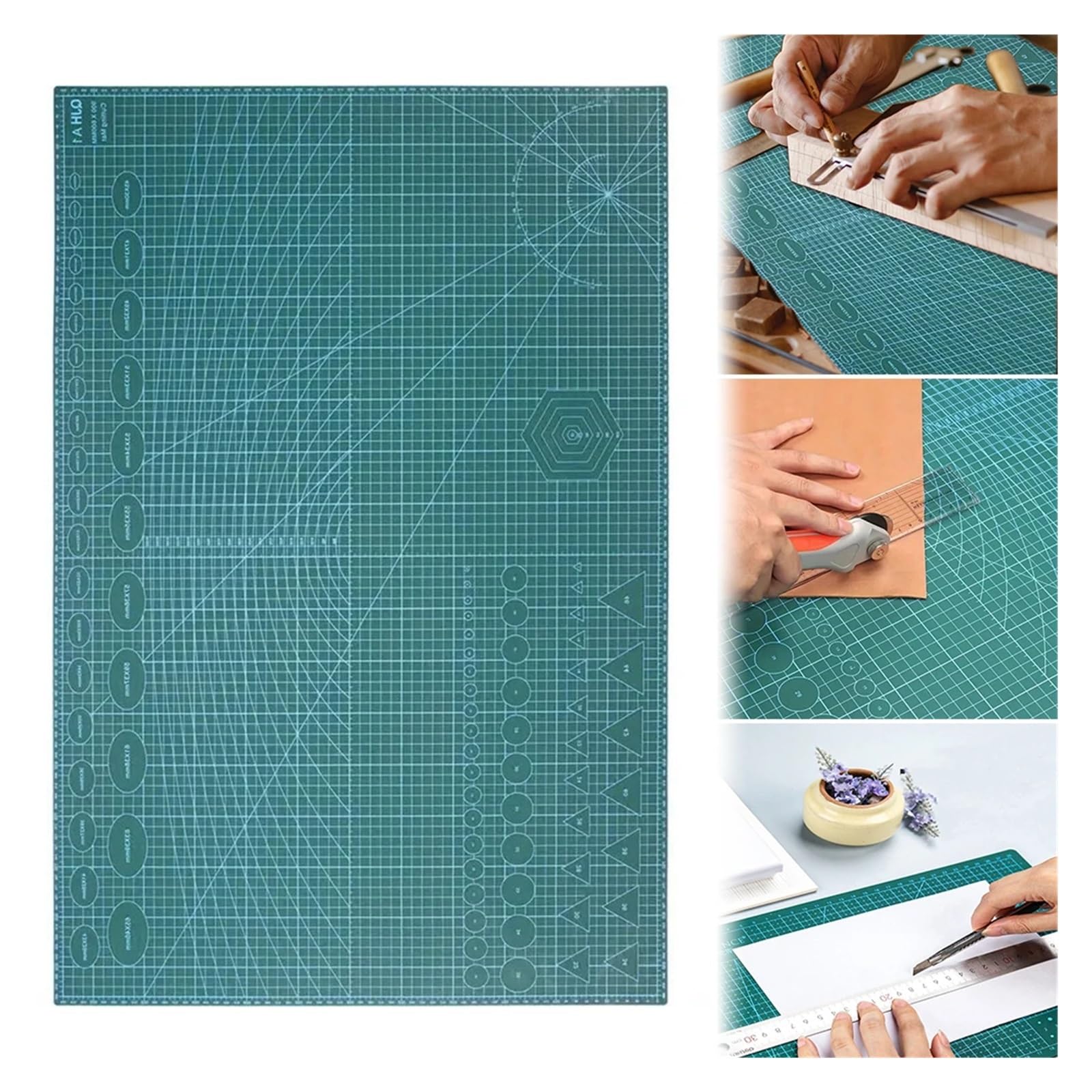 Self Healing Cutting Mats Self Healing Cutting Mat PVC Cutter Plate Double-Sided 3 Layer Pad 90x60cm Rotary Board for Sewing Quilting