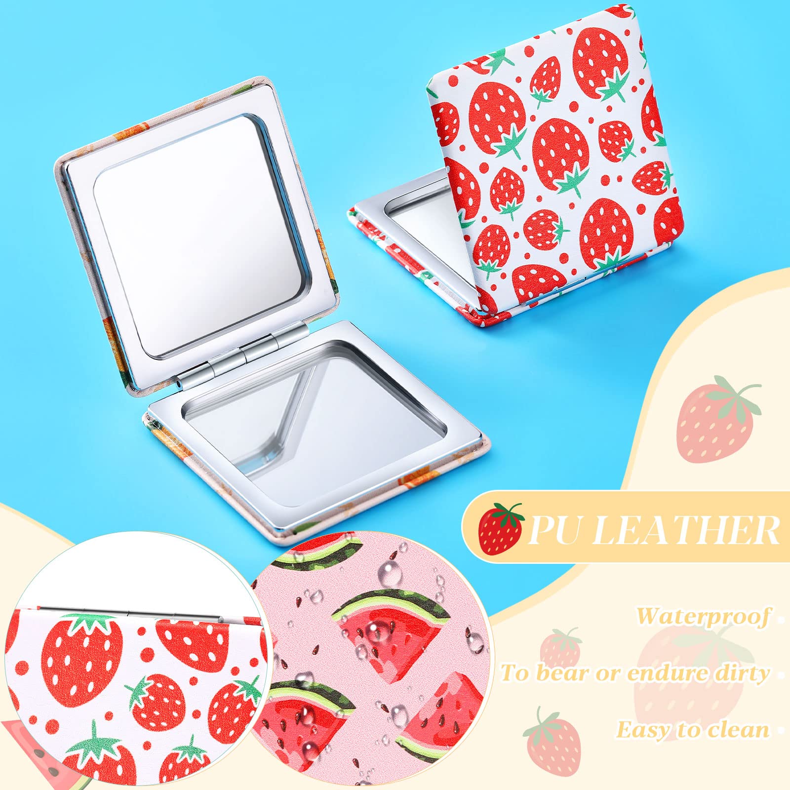 Amazon.com: Vicenpal Compact Mirror Small Pocket Fruit Design Mini