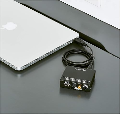 Miniatura 6 de Amazon Basics Convertidor extractor HDMI a HDMI y audio (RCA estéreo o Spdif) de 4K a 30Hz, negro