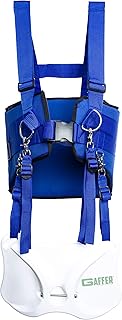 GAFFER SPORTFISHING Fishing Belt Shoulder Harness | Offshore Stand-Up Rod Holder | Comfortable Safety Buckle | Adjustable Straps | Foam Padded Adjustable Fishing Shoulder Straps | (Blue)