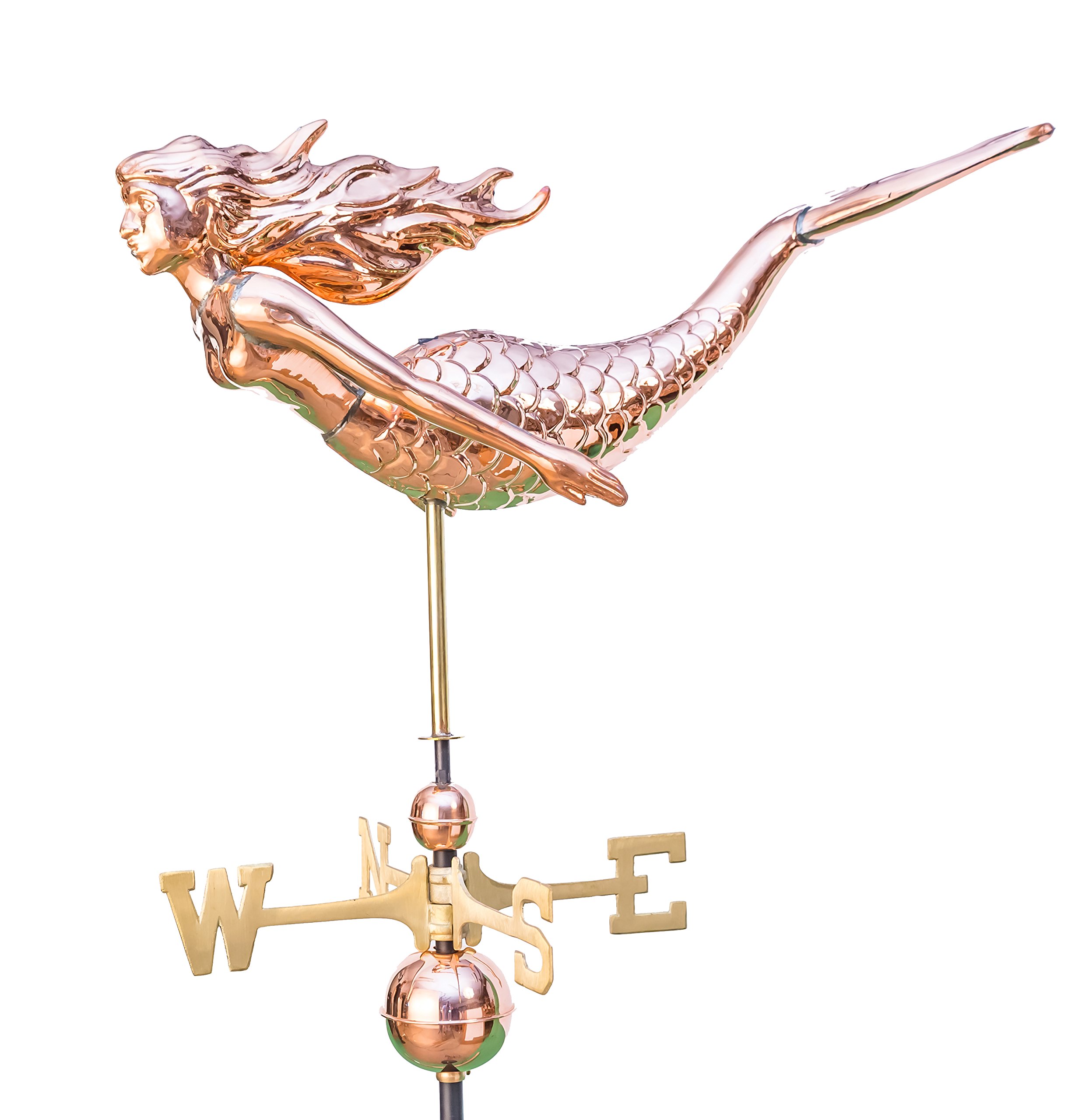 Buy East Coast Weathervanes and Cupolas Copper Full Bodied Mermaid