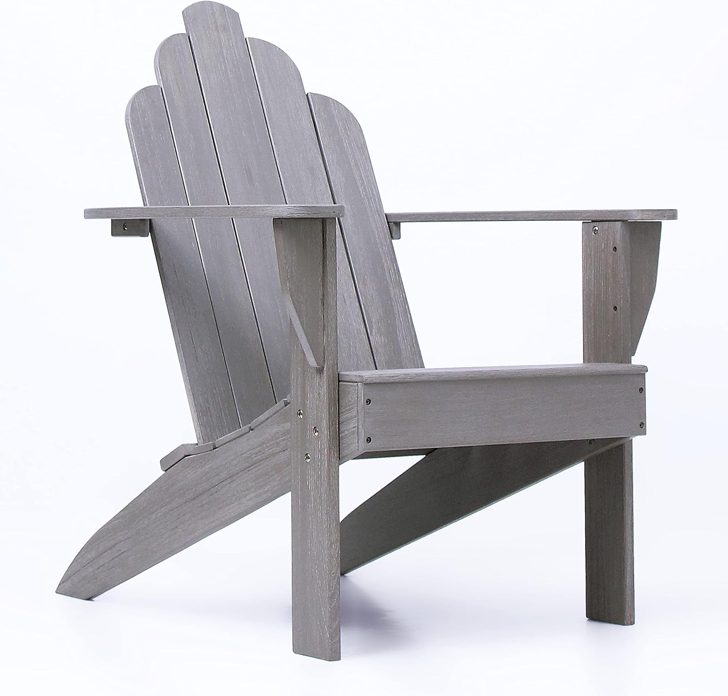 Cambridge Casual Superior Indonesian Teak Arie Adirondack Chair, Weathered Gray