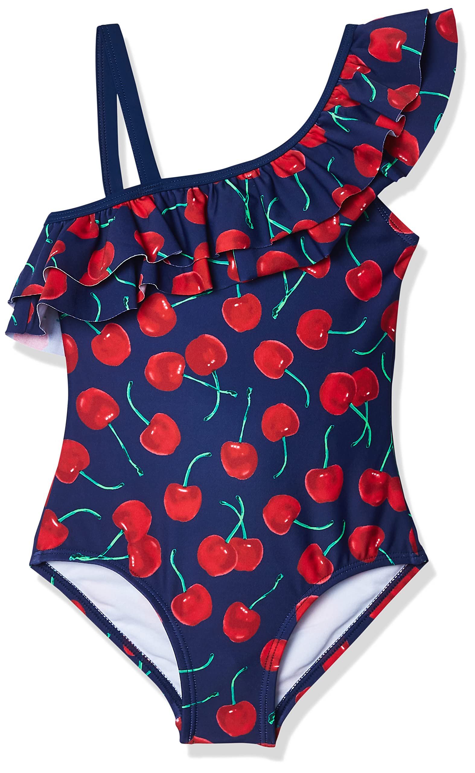 Kanu Surf Girls Morgan Floral Ruffle 1-Shoulder 1-Piece Swimsuit