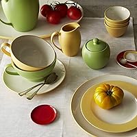 Vista 5 de Noritake Colorwave Mostaza Juego de 4 platos llanos Coupé, 10-12
