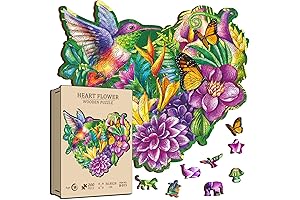 Flower Wooden Jigsaw Puzzle: A Piece of Nature for Adult puzzlers