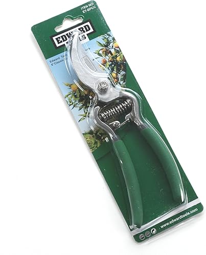 Miniatura 2 de Edward Tools Podadoras de derivación de corte clásico, tijeras de podar de acero forjado resistente, corta hasta 1 pulgada de diámetro, diseño de