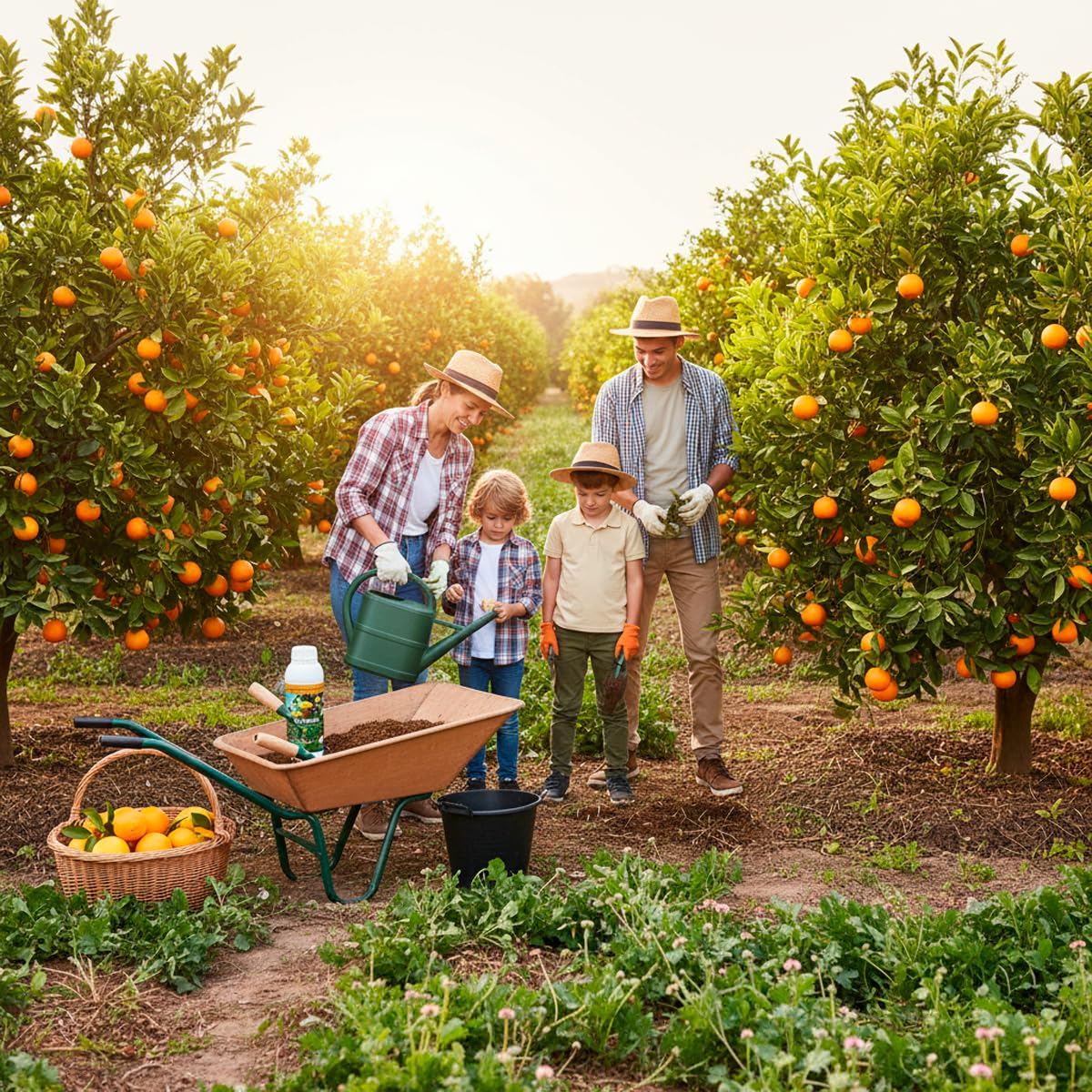CULTIVERS Bio-Flüssigdünger für Zitrusfrüchte 5 L NPK Eisen Zink Kupfer Mangan Molybdän Bor + 6% Aminosäuren | Dünger für Zitronen-, Orangen-, Mandarinen- und Grapefruitbäume