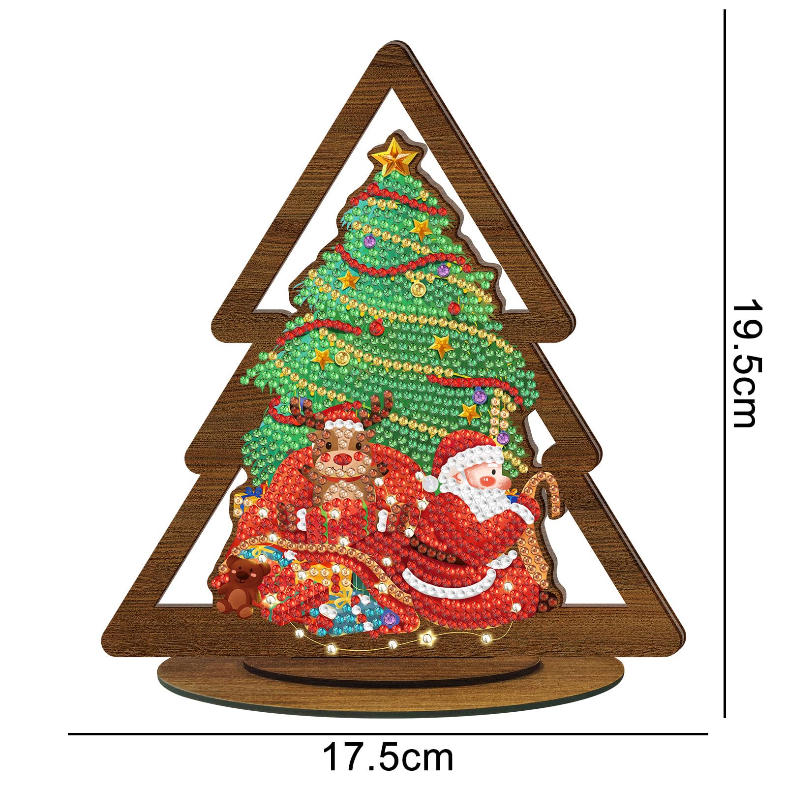 Ornamenti Natalizi Fai Da Te Con Diamanti 5D | Kit Albero Di Natale Con Strass A Forma Speciale | Decorazione Casa