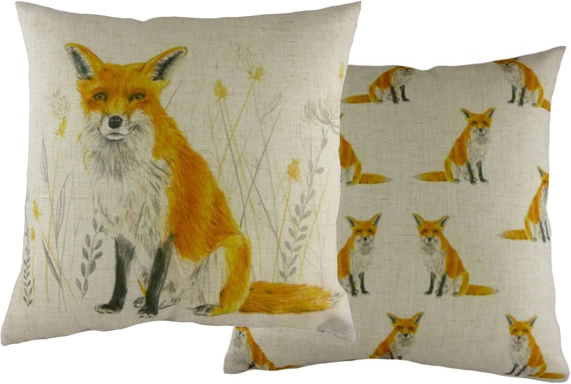 Evans Lichfield Fox Repeat Cushion