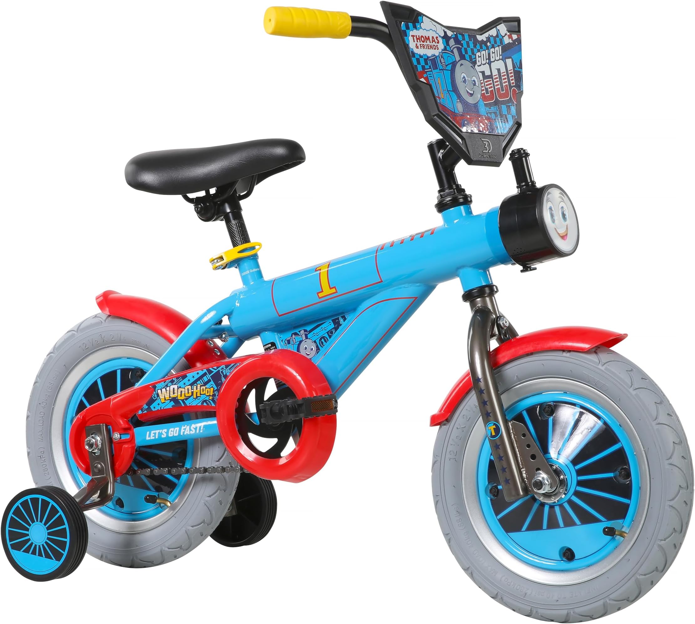 Thomas and Friends 12" Children's Bike โ Fun and Colorful Design, Sturdy and Durable, Perfect for Kids Learning to Ride, Easy to Assemble, Ideal for Young Riders