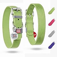 Vista 11 de WAUDOG Collar de cuero de larga duración para perros grandes, medianos y pequeños – Collares clásicos ajustables para cachorros de raza grande