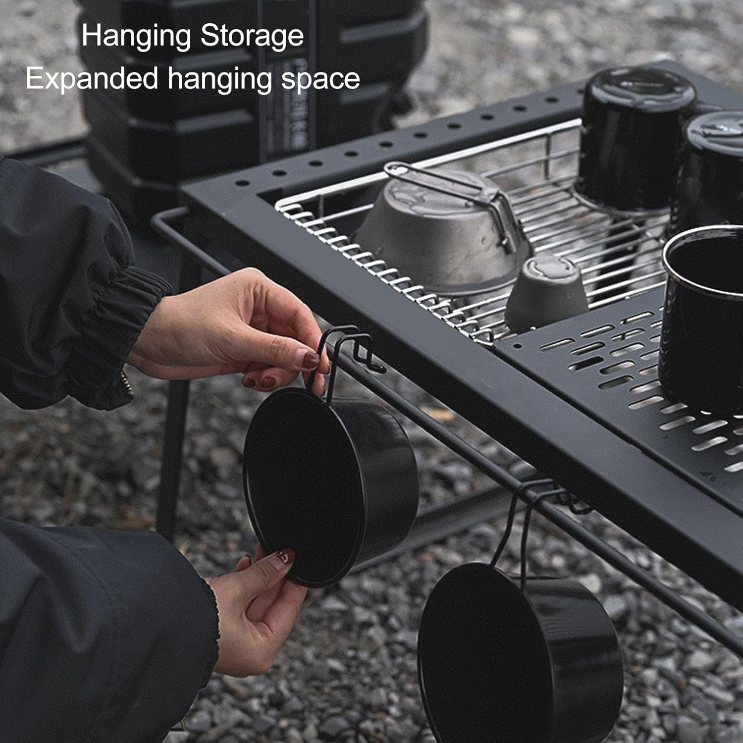 Spider Stove Special Table Board, IGT Series Outdoor Camping Table Board, Stainless Steel Spider Stove Table Top with Good Compatibility for Cooking and Tea Making, Durable Lightwe