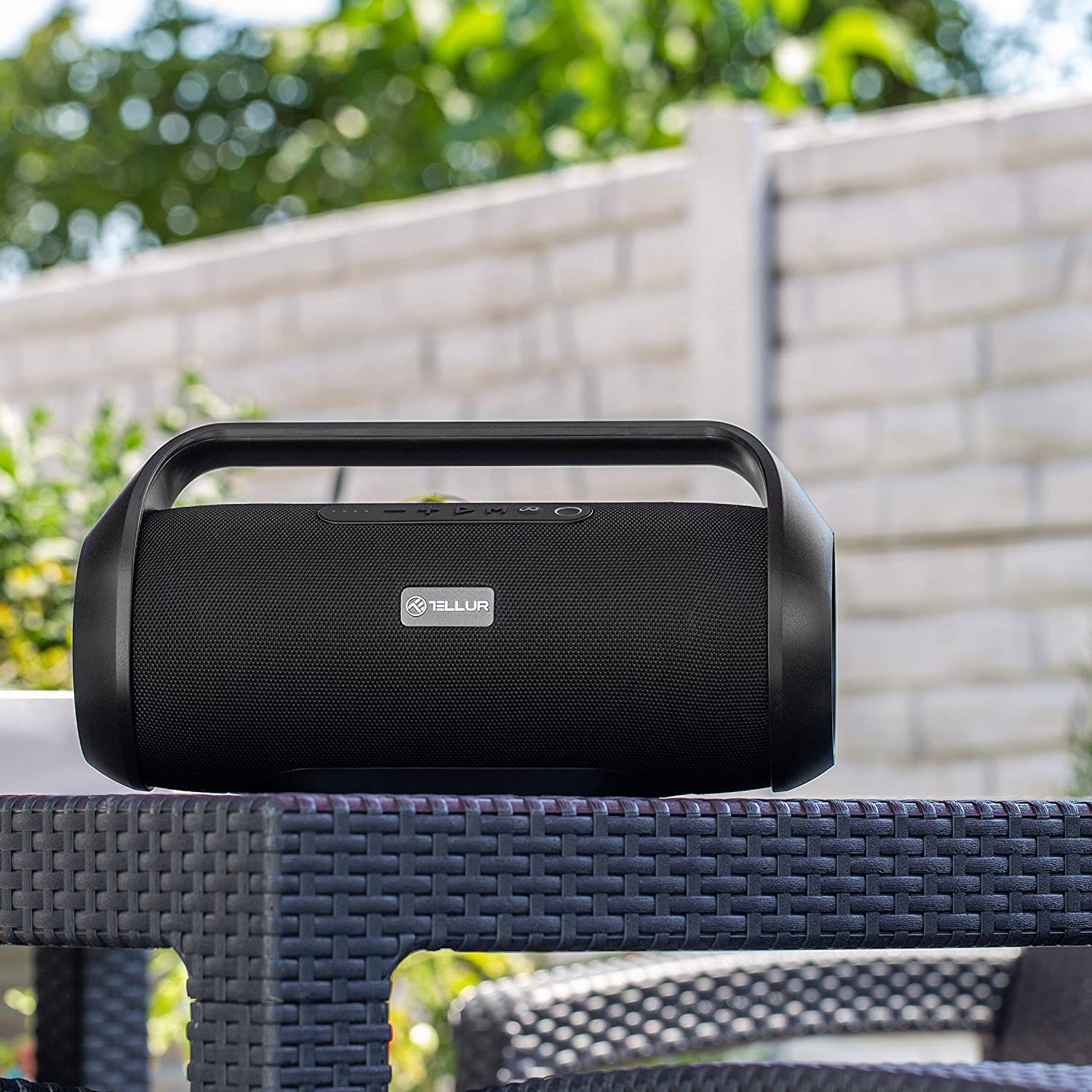 TELLUR Obia Przenośny Bluetooth Stereo, 50W, Technologia True Wireless Stereo, IPX5 Antynatryskowy, Przenośny Głośnik, Funkcja Głośnik, USB, Jack AUX 3,5 mm, Czarny