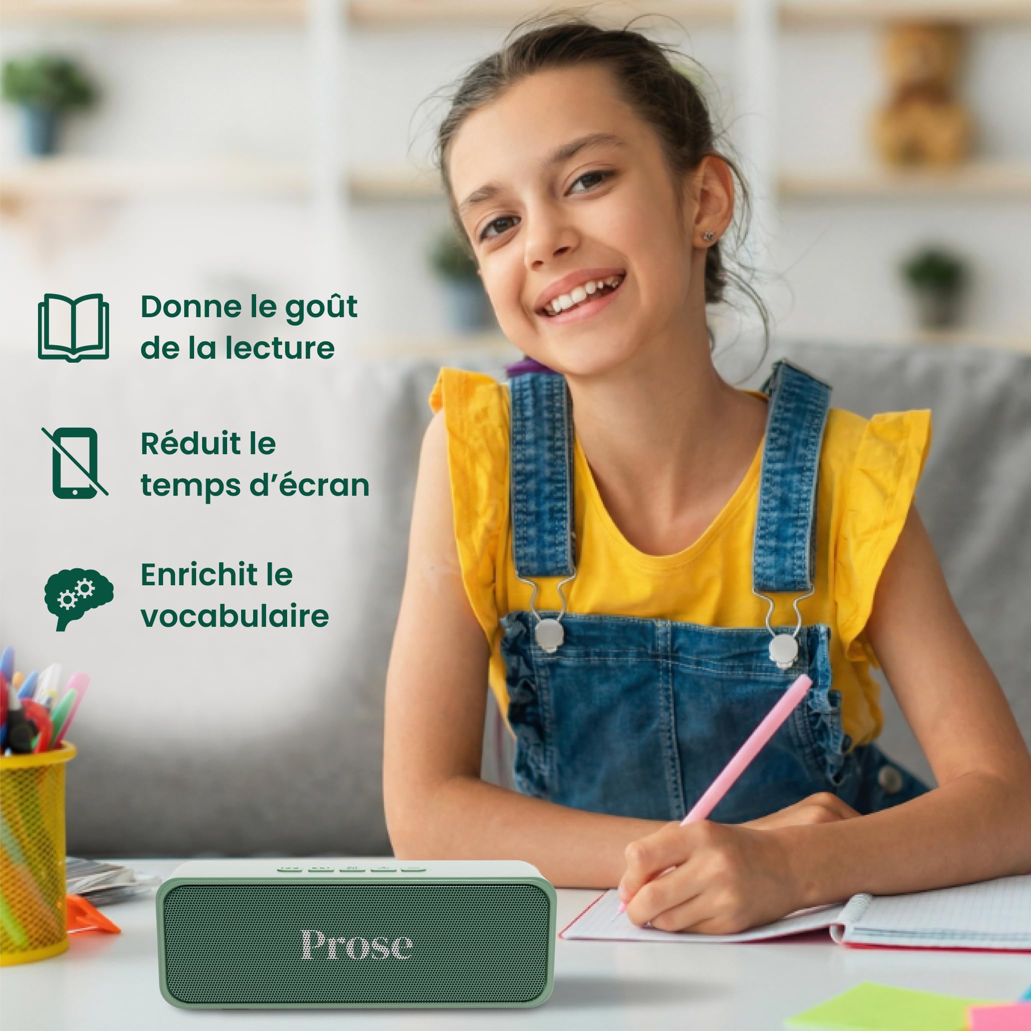 Prose Boite à histoires 7-14 ans Sans Smartphone ni Écran Adapté Dyslexie et Difficultés de Lecture Programme primaire et collège Classiques Aventures Fantasy 1 Livre Offert