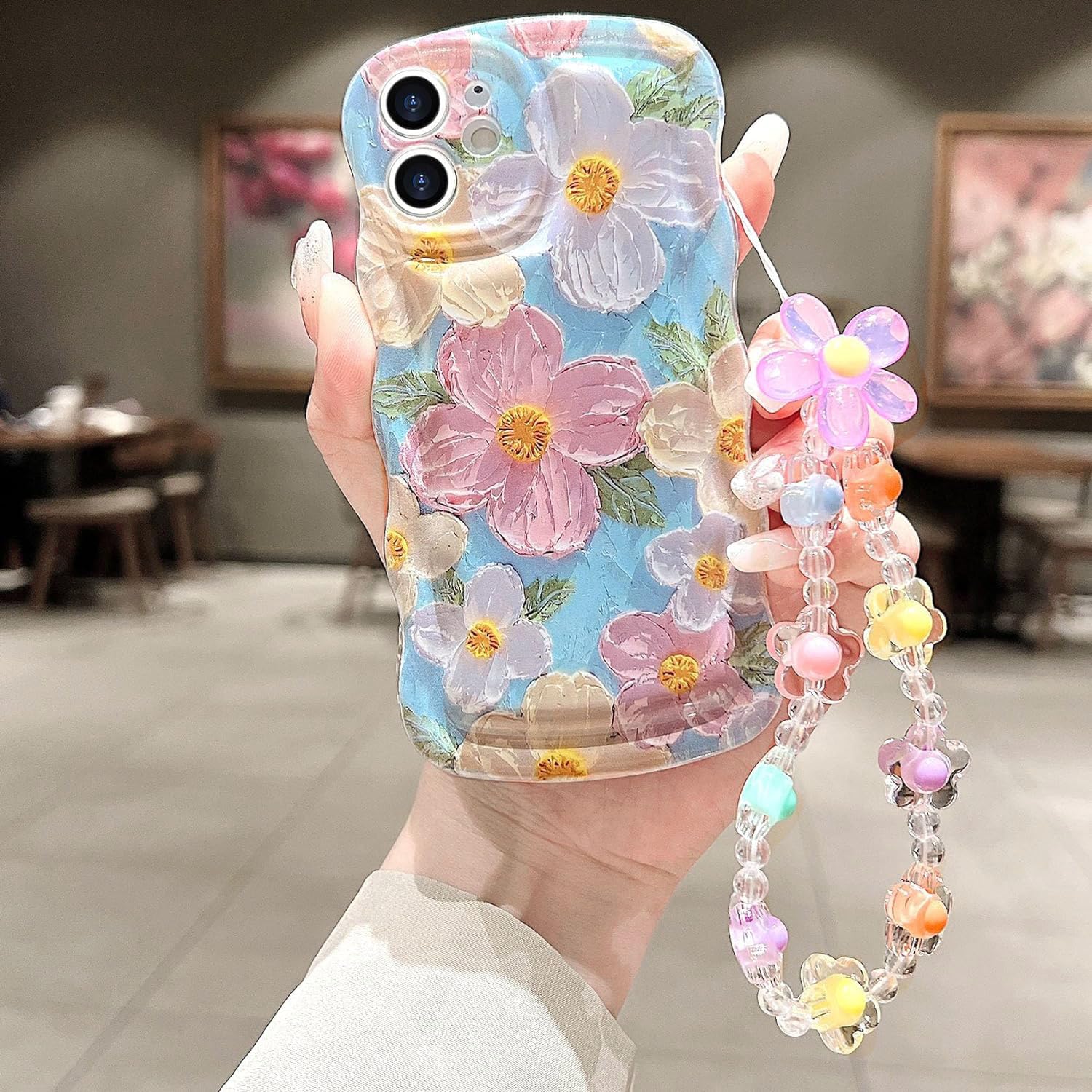 Amazon.com: Fxlzcw for iPhone 12 Mini Curly Wavy Case, Cute